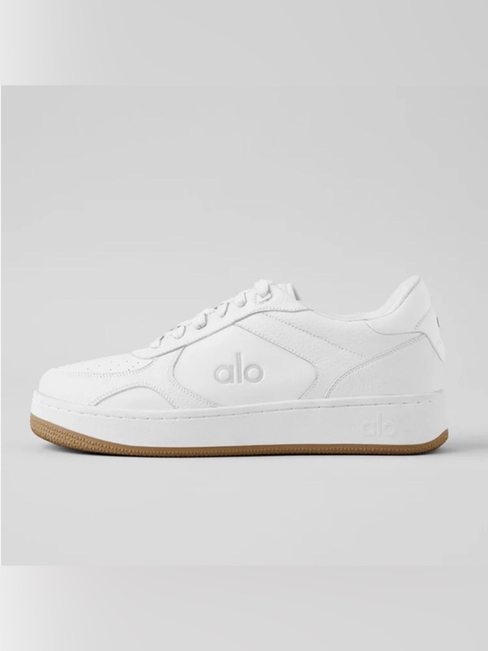Alo Yoga Recovery Mode Sneakers White Gum Sole Comfort Sz 9.5M 11W Unisex